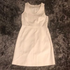 J. Crew Ivory/Cream Scoop Neck A-Line Dress